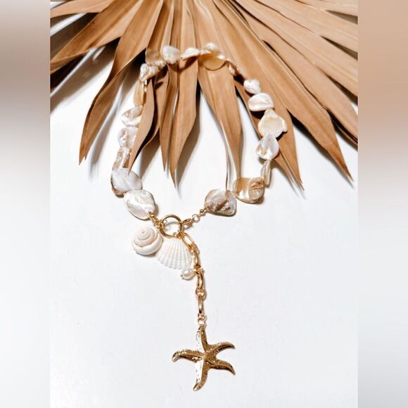 Summer shell necklace S768 - Picture 3 of 4